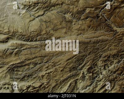 Ghor, province of Afghanistan. Elevation map colored in wiki style with lakes and rivers Stock Photo