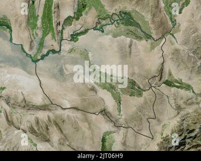 Kunduz, province of Afghanistan. High resolution satellite map Stock Photo