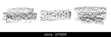 Textured brush strokes, Grunge Design Elements. Chalk, coal texture. Ink splashes, Long And Curved Brush strokes, High Abstract stroke. Set of vector brushes Stock Vector