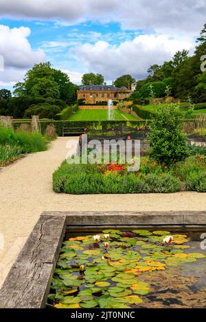 The Vegetable Garden in the newly restored 'The Newt in Somerset' garden and hotel, nr Bruton, England, UK Stock Photo