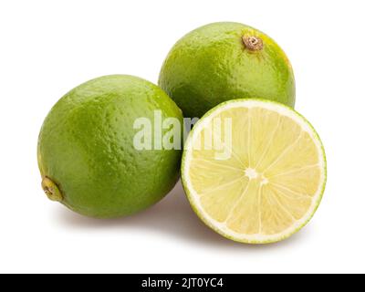 lime path isolated on white Stock Photo
