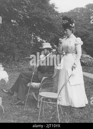 George V. King of the United Kingdom and the British Dominions and Emperor of India, born 3 june 1865 dead 20 january 1936. Pictured with his wife Mary of Teck, 1867-1953. They were married in 1893.