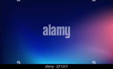 Abstract technology dots halftone effect particles vibrant gradient color background and texture. Vector illustration Stock Vector