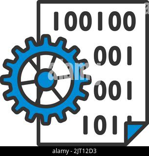 App Development Icon. Editable Bold Outline With Color Fill Design. Vector Illustration. Stock Vector