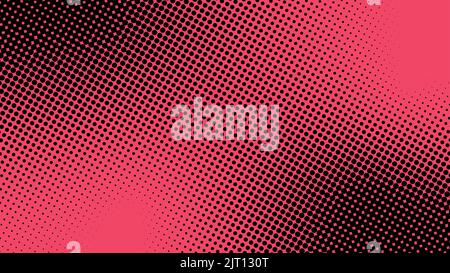 Abstract dotted halftone style on pink background. Vector illustration Stock Vector