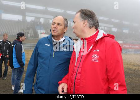 NUERBURGRING, Germany. , . DTM, German Touringcars Masters, portrait of Gerhard BERGER and Lutz Linde during the DTM round held at the Nuerburgrung in season 2022 - photo and copyright © Arthur THILL/ATP images (THILL Arthur/ATP/SPP) Credit: SPP Sport Press Photo. /Alamy Live News Stock Photo