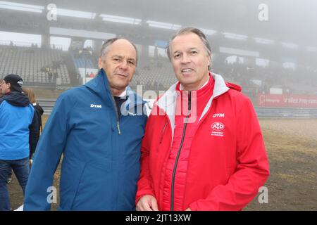 NUERBURGRING, Germany. , . DTM, German Touringcars Masters, portrait of Gerhard BERGER and Lutz Linde during the DTM round held at the Nuerburgrung in season 2022 - photo and copyright © Arthur THILL/ATP images (THILL Arthur/ATP/SPP) Credit: SPP Sport Press Photo. /Alamy Live News Stock Photo