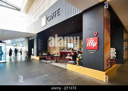 KUALA LUMPUR, MALAYSIA - CIRCA JANUARY, 2020: entrance to Illy Caffe in Pavilion Kuala Lumpur shopping centre. Stock Photo