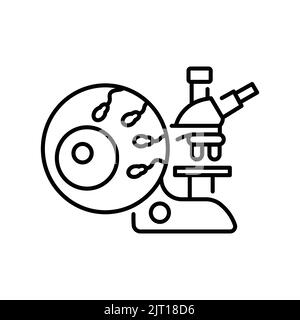 In vitro fertilization olor line icon. Pregnancy. Pictogram for web page, mobile app, promo. UI UX GUI design element. Editable stroke. Stock Vector