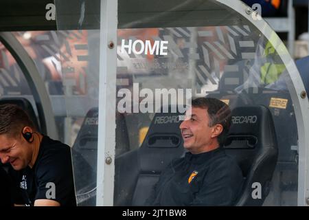 Hull, UK. 26th Aug, 2022. Shota Arveladze manager of Hull City in Hull, United Kingdom on 8/26/2022. (Photo by Ben Early/News Images/Sipa USA) Credit: Sipa USA/Alamy Live News Stock Photo
