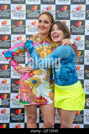 Lucy Pearman (left) and Natalie Palamides (right) at the Dave's