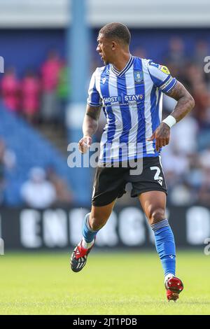 Sheffield, UK. 27th Aug, 2022. Liam Palmer #2 of Sheffield Wednesday during the game in Sheffield, United Kingdom on 8/27/2022. (Photo by Gareth Evans/News Images/Sipa USA) Credit: Sipa USA/Alamy Live News Stock Photo