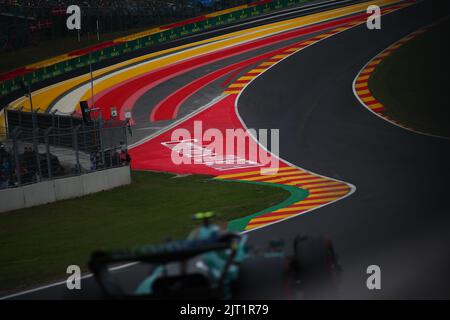 Stavelot Malmedy Spa, Belgium. 27th Jan, 2022. Eau Rouge corner at the Belgian GP, 25-28 August 2022 at Spa-Francorchamps track, Formula 1 World championship 2022. Credit: Independent Photo Agency/Alamy Live News Stock Photo