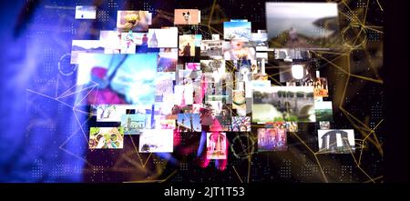 A streaming data picture video material Stock Photo