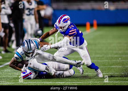 FOXBOROUGH, MA - AUGUST 19: Carolina Panthers wide receiver Ra'Shaun Henry  (13) during an NFL preseason game between the New England Patriots and the  Carolina Panthers on August 19, 2022, at Gillette