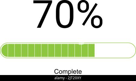 Loading bar progress icons, load sign green vector illustration. System software update and upgrade concept. Vector illusration EPS 10 Stock Vector