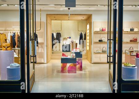 SINGAPORE - JANUARY 20, 2020: entrance to Chloe store at the Shoppes at Marina Bay Sands in Singapore Stock Photo