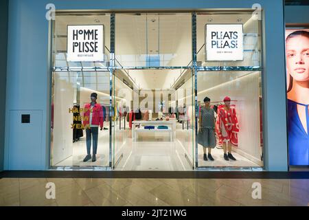 SINGAPORE - JANUARY 20, 2020: entrance to a store at the Shoppes at Marina Bay Sands in Singapore Stock Photo