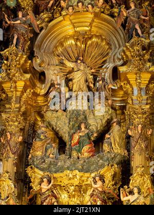 Jesus Transfiguration, denter of the high altarpiece of the Iglesia Colegial del Divino Salvador, Seville