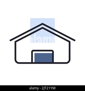 Barn isolated vector icon. Farm animal sign. Graph symbol for your web site design, logo, app, UI Stock Vector