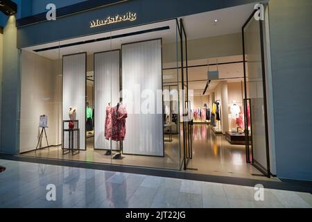 SINGAPORE - JANUARY 20, 2020: entrance to Marisfrolg store in the Shoppes at Marina Bay Sands. Stock Photo