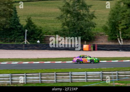 Static and Racing Images from the Us USA Auto show at Oulton Park Raceway Cheshire Including the Dukes of Hazard and Days Of Thunder Stock Photo