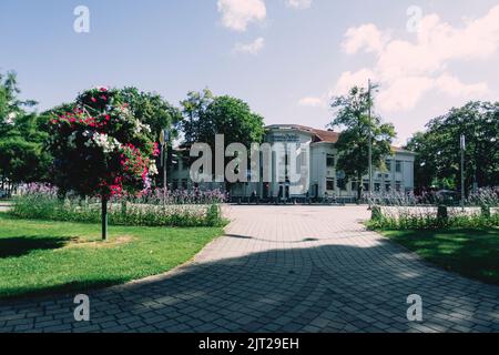 Druskininkai, Lithuania, August 07, 2022: View to Druskininkai city in sunny summer day Stock Photo