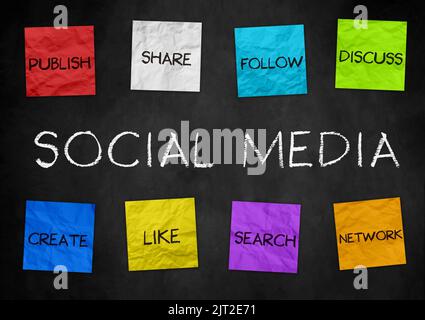 Social Media concept Stock Photo