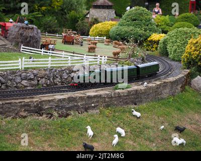 Bekonscot Model Village and Railway, Beaconsfield, Buckinghamshire, UK Stock Photo