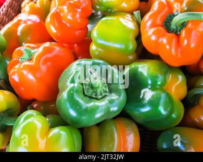 Close Up - Bell Peppers Stock Photo