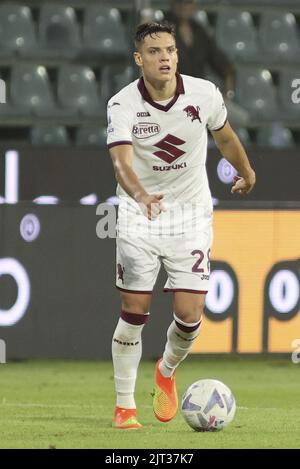 Cremona, Italy. 27th Aug, 2022. Samuele Ricci of Torino FC during US Cremonese vs Torino FC, 3Â° Serie A Tim 2022-23 game at Giovanni Zini Stadium in Cremona (CR), Italy, on August 27, 2022. Credit: Independent Photo Agency/Alamy Live News Stock Photo