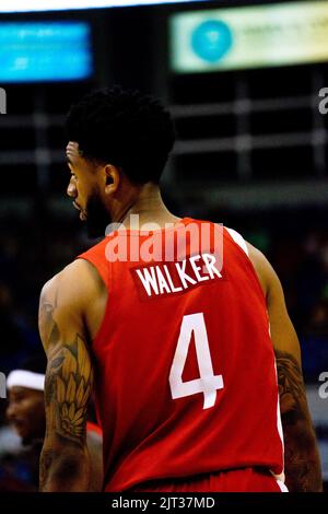 Victoria, Canada. 25th Aug, 2022. Victoria, British Columbia, Canada, August 25th 2022: Nickeil Alexander-Walker (4 Canada) at the FIBA Basketball World Cup 2023 Qualifiers between Canada and Argentina on August 25th, 2022 at the Save-On-Foods Memorial Centre in Victoria, British Columbia, Canada. (Amy Elle/SPP) Credit: SPP Sport Press Photo. /Alamy Live News Stock Photo