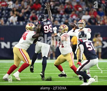 San Francisco 49ers center Jake Brendel (64) during an NFL football game  against the Seattle Seahawks in Santa Clara, Calif., Sunday, Sept. 18,  2022. (AP Photo/Josie Lepe Stock Photo - Alamy