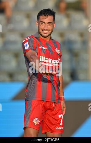 Cremona, Italy. 27th Aug, 2022. Giovannii Zini Stadium, 27.08.22 Jaime Baez (7 Cremonese) during the Serie A match between US Cremonese and Torino at Giovanni Zini Stadium in Cremona, Italia Soccer (Cristiano Mazzi/SPP) Credit: SPP Sport Press Photo. /Alamy Live News Stock Photo