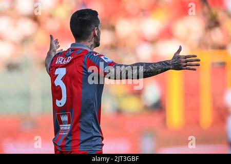 Cremona, Italy. 27th Aug, 2022. Giovannii Zini Stadium, 27.08.22 Emanuele Valeri (3 Cremonese) during the Serie A match between US Cremonese and Torino at Giovanni Zini Stadium in Cremona, Italia Soccer (Cristiano Mazzi/SPP) Credit: SPP Sport Press Photo. /Alamy Live News Stock Photo