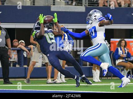 Dallas Cowboys cornerback DaRon Bland (26) intercepts a pass intended for  Indianapolis Colts tight end Kylen Granson (83) during an NFL football  game, Sunday, Dec. 4, 2022, in Arlington, Texas. Dallas won