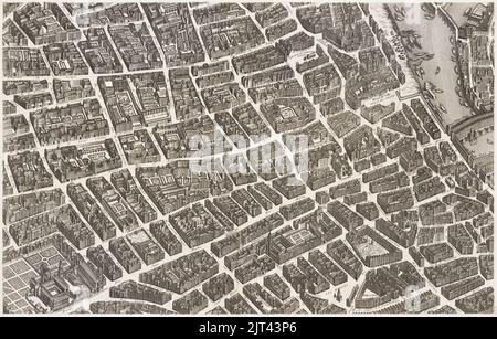 Turgot map of Paris, sheet 10 - Norman B. Leventhal Map Center. Stock Photo