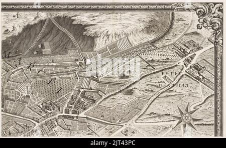 Turgot map of Paris, sheet 4 - Norman B. Leventhal Map Center. Stock Photo