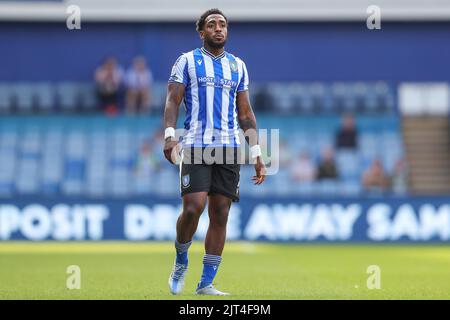 Sheffield, UK. 27th Aug, 2022. Mallik Wilks #7 of Sheffield Wednesday during the game in Sheffield, United Kingdom on 8/27/2022. (Photo by Gareth Evans/News Images/Sipa USA) Credit: Sipa USA/Alamy Live News Stock Photo