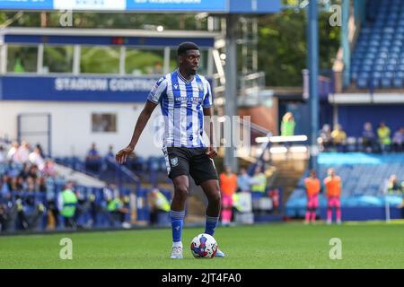 Sheffield, UK. 27th Aug, 2022. Tyreeq Bakinson #19 of Sheffield Wednesday during the game in Sheffield, United Kingdom on 8/27/2022. (Photo by Gareth Evans/News Images/Sipa USA) Credit: Sipa USA/Alamy Live News Stock Photo