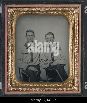 Two unidentified soldiers in Confederate uniforms. Liljenquist Family ...