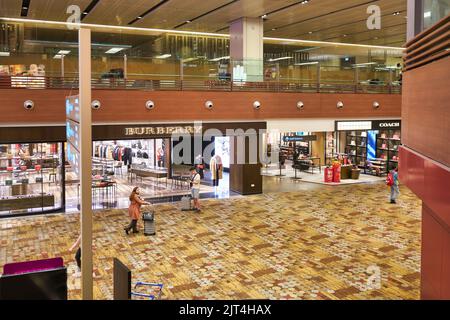 SINGAPORE - CIRCA JANUARY, 2020: interior shot of Singapore Changi Airport. Stock Photo