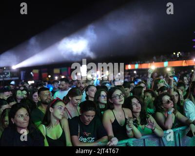 Tirana, Albania. 26th Aug, 2022. during the Sunny Hill Festival 2022 on August 26, 2022 in Tirana Albania. Photo Nderim Kaceli Credit: Independent Photo Agency/Alamy Live News Stock Photo