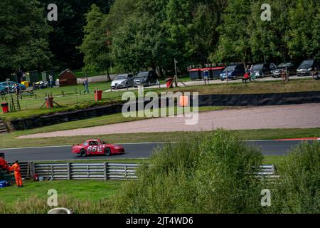 Static and Racing Images from the Us USA Auto show at Oulton Park Raceway Cheshire Including the Dukes of Hazard and Days Of Thunder Stock Photo