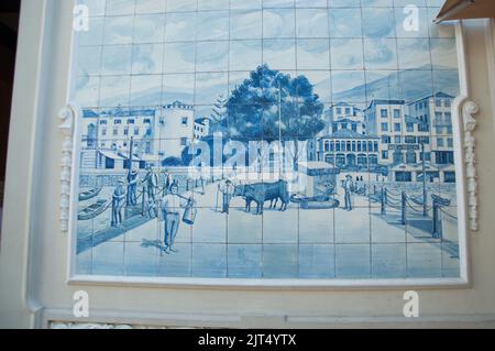 Picture made of Tiles, The Ritz, Funchal, Madeira, Portugal, Europe Stock Photo
