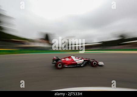 Spa Francorchamps, Vallonia, Belgium. 27th Aug, 2022. Guanyu Zhou (CIN) Alfa Romeo C42 - During Qualify session of F1 Belgian Grand Prix 2022 (Credit Image: © Alessio De Marco/ZUMA Press Wire) Stock Photo