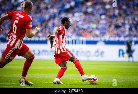 Union’s Sheraldo Becker FC Schalke 04 - Union Berlin 27.08.2022, Fussball; Saison 2022/23  Foto: Moritz Müller  Copyright (nur für journalistische Zwe Stock Photo