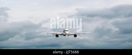 passenger plane isolated on a white background Stock Photo