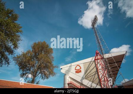 Nottingham, UK. 28th Aug, 2022. A general view of The City Ground in Nottingham, United Kingdom on 8/28/2022. (Photo by Ritchie Sumpter/News Images/Sipa USA) Credit: Sipa USA/Alamy Live News Stock Photo