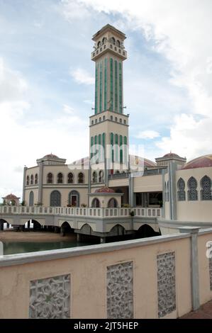 Floating Mosque, George Town, Penang, Malaysia, Asia Stock Photo